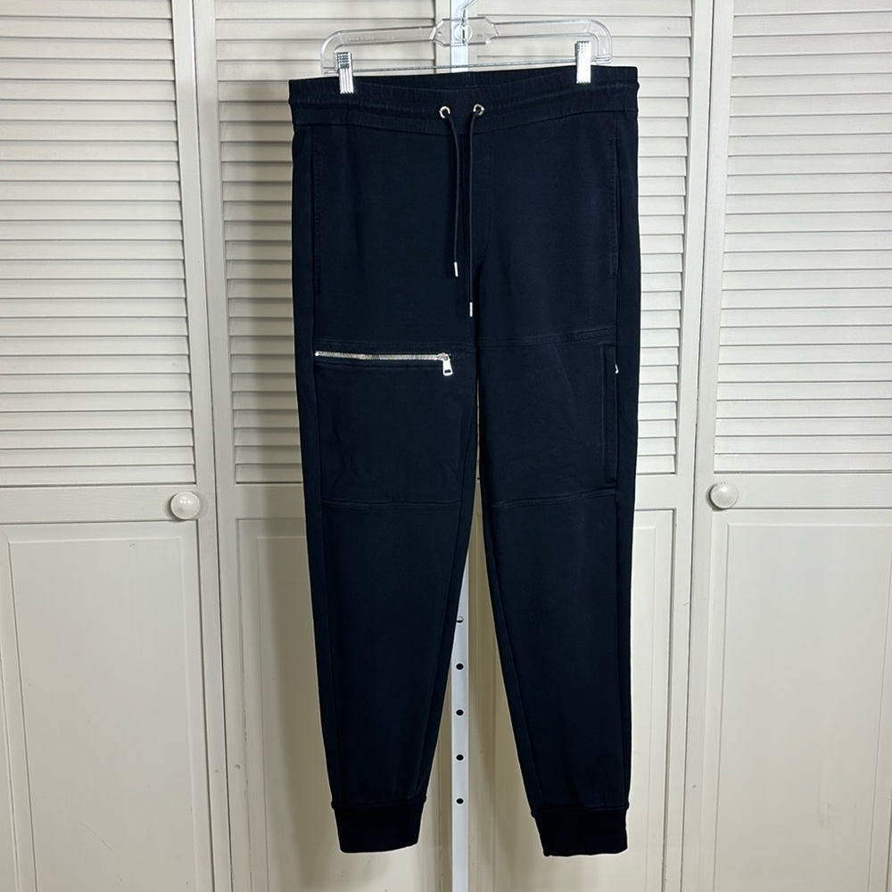 Moncler Men's Jogger Sweatpants Authenticated Dark Blue Medium